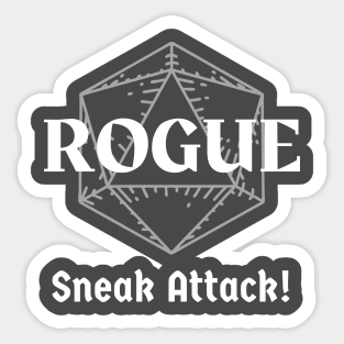 "Sneak Attack" DnD Rogue Class Print Sticker